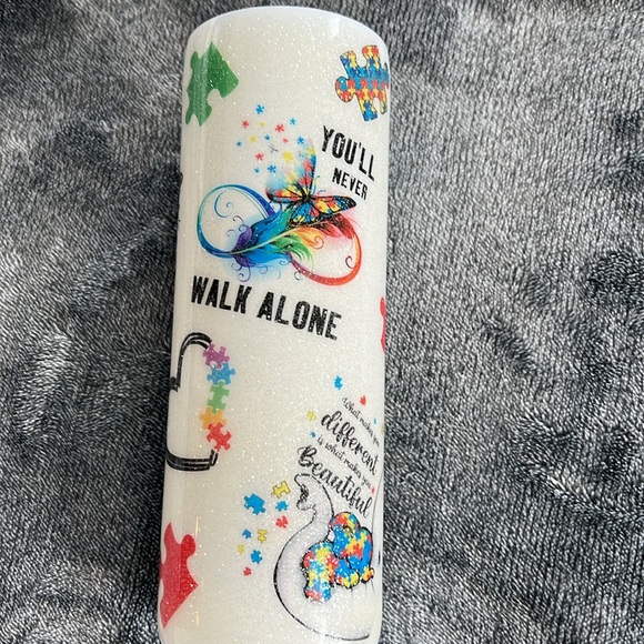 Brand new Autism 20oz tumbler- no lid - Picture 2 of 4